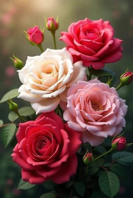 SUAA Rose (Gulab) Flower Seeds (25+ Seeds) | Organic | Grow Beautiful Roses at Home Seed(25 per packet)