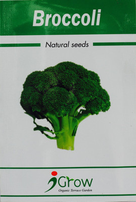 iGrow Naturally Treated Organic Broccoli Seeds (50 seeds) Seed(50 per packet)