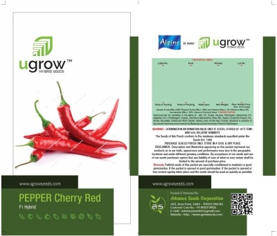 GARDENIFY INDIA FIERY ELEGANCE: THE RED PEPPER CHILLI SPECTACLE Seed(30 per packet)