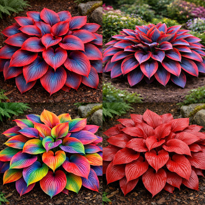 ibains Rare Multicolor Hosta Seed no of seeds 80 Seed(80 per packet)