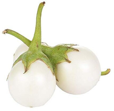 KNESSiN Brinjal White Small/Eggplant Vegetable (400 Seeds) Seed(400 per packet)