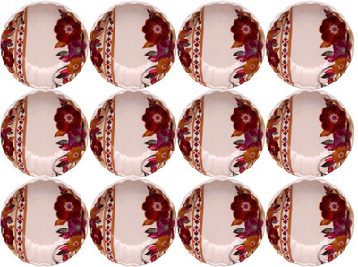CARNIVAL CUT SAUCER MODEL NO-401 SNACKS PLATE SET 12 PCS OF MELAMINE Sectioned Plate(Pack of 12)