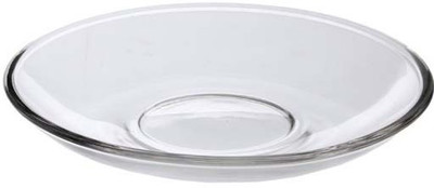 AFAST Self-Design Transparent Round Serving Plate For Party, Home And Office Use -A5 Dinner Plate(Microwave Safe)