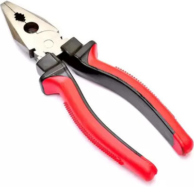 Snomex Multi Functional Professional Combination Plier with Anti Slip Handle (Red Lineman Plier(Length : 8 inch)