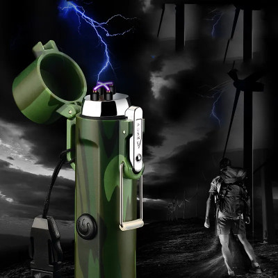 IMMUTABLE Electric Lighter 3in1 Windproof Plasma Lighter CPC12 Pocket Lighter(MULTI)