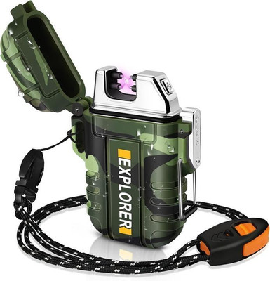 ENMORA Portable Waterproof Arc Lighter Mini Lighter YHZ10 Pocket Lighter(MULTI)