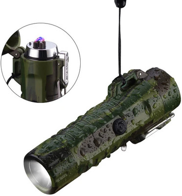 IMMUTABLE Electric Lighter 3in1 Windproof Plasma Lighter CPC17 Pocket Lighter(MULTI)
