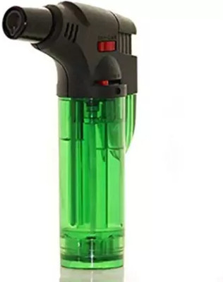 JGG Jain Gift Gallery SKKLC LIIGHTER_new Refillable Adjustable Flame Safety Lock for /Baking/BBQ/DIY Soldering Pocket Lighter(Green)
