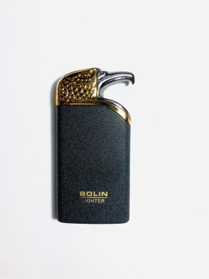 PocktFlames Bolin Eagle Premium Essential Refillable Pocket Lighter Eagle Bolin Gold Black Shape Pocket Lighter Designer Lighter For Cigarette - Slim Design Cigarette Pocket Lighter - Windproof Lighter - Hookah Lighter - Pocket Lighter- Cigarette Lighter Pocket Lighter Pocket Lighter(Black Gold)