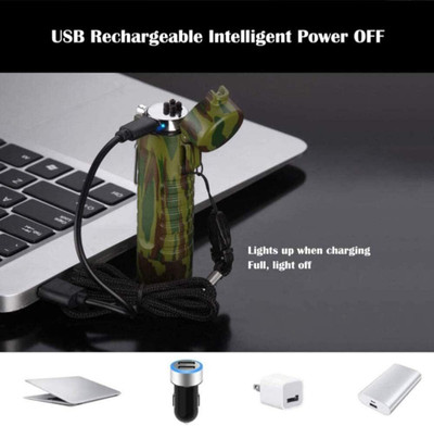 IMMUTABLE Electric Lighter 3in1 Windproof Plasma Lighter CPC3 Pocket Lighter(MULTI)