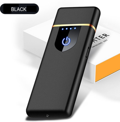 nxntron USB Finger Touch Cigarette Pocket Lighter USB Charging Finger Touch Cigarette usb fingertouch lighter Pocket Lighter(BLACK)