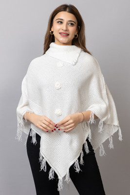 Hi Style Wool Blend Poncho