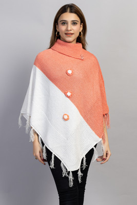 Hi Style Wool Blend Poncho
