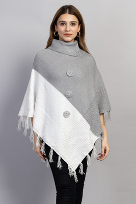 Hi Style Wool Blend Poncho