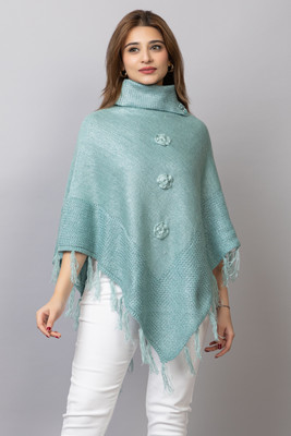 Hi Style Wool Blend Poncho