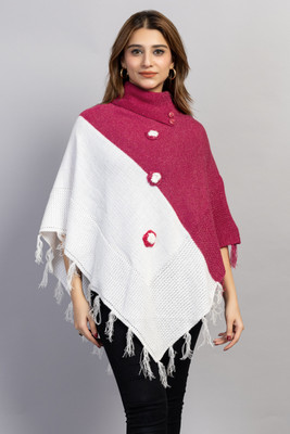 Hi Style Wool Blend Poncho