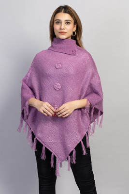 Hi Style Wool Blend Poncho