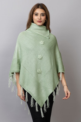 Hi Style Wool Blend Poncho
