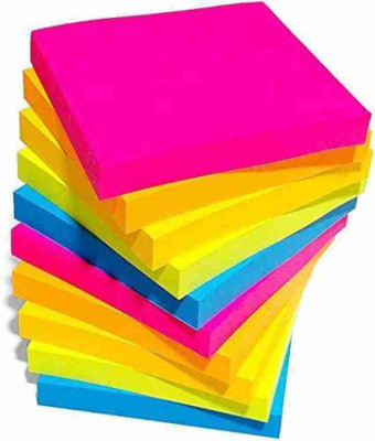wisdo Self-Adhesive post it pad in multicolor for reminder, noting things. 400 Sheets Regular, 5 Colors(Set Of 5, 5)