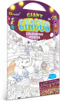 GO WOO GIANT CIRCUS COLOURING POSTER I Coloring Poster Bag(Multicolor)