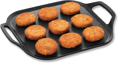Hawkins Futura 26cm Cast-Iron Square Tava, Cast Iron Tawa for Pathri Tawa 26 cm diameter(Cast Iron)