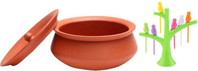 hc the crafts Handi 0.75 L with Lid(Earthenware)