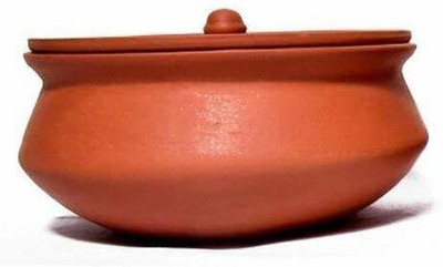 Jetwals Handi 0.8 L with Lid(Earthenware, Non-stick)