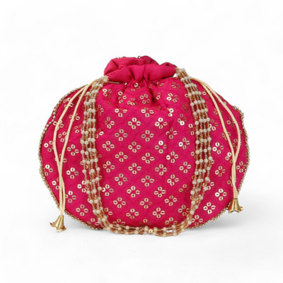 AUTHENTIC AK MATKI TIKKI PINK Potli