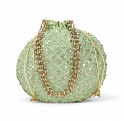 AUTHENTIC AK MATKI TIKKI LIGHT GREEN Potli