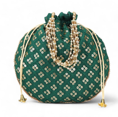 AUTHENTIC AK MATKI TIKKI DARK GREEN Potli