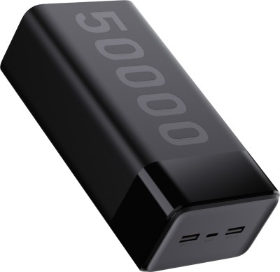 Ambrane 50000 mAh 20 W Power Bank(Black, Lithium Polymer, Power Delivery 3.0, Quick Charge 3.0 for Mobile)