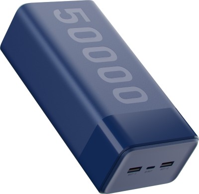 Ambrane 50000 mAh 20 W Power Bank(Blue, Lithium Polymer, Power Delivery 3.0, Quick Charge 3.0 for Mobile)