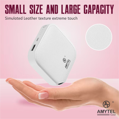 AMYTEL 10100 mAh Power Bank (18 W)(WHITE, Lithium-ion)