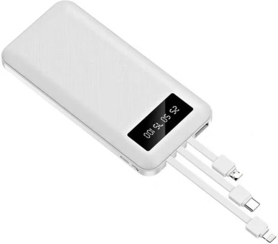 AMYTEL 10200 mAh 18 W Compact Pocket Size Power Bank(White, Lithium Polymer, Power Delivery 2.0 for Mobile, Smartwatch, Earbuds, Speaker, Tablet, Trimmer)