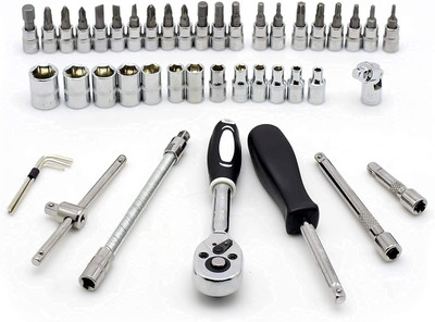 dhriyag Spanner Set Socket Set Wrench Set Tools Sets Hand Tools Bike Tool Kits Hand Tool Kit(46 Tools)