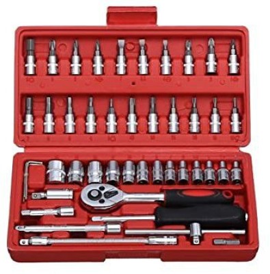 YASHRON 46 in 1 Pcs Tool Kit & Screwdriver SET Hand Tool Kit(46 Tools)