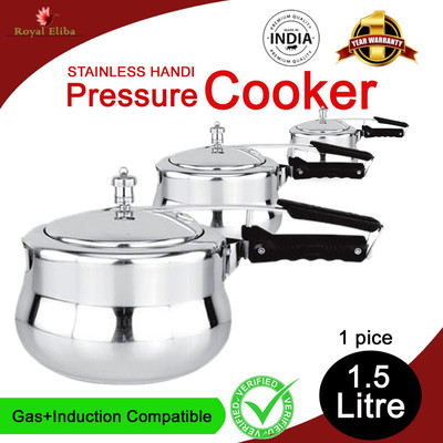 1.5 L Induction Bottom Pressure Cooker Inner Lid 1.5 L Induction Bottom Pressure Cooker(Aluminium)