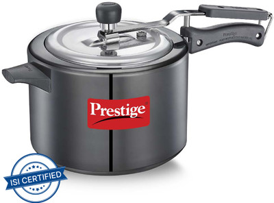 Prestige Nakshatra Duo Ha Svachh 5 L Inner Lid Induction Bottom Pressure Cooker(Hard Anodized)