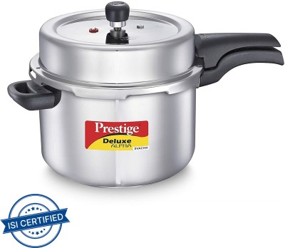 Prestige Svachh Deluxe Alpha 8 L Outer Lid Induction Bottom Pressure Cooker(Stainless Steel)