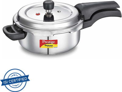 Prestige Deluxe Alpha Svachh 3 L Outer Lid Induction Bottom Pressure Cooker(Stainless Steel)