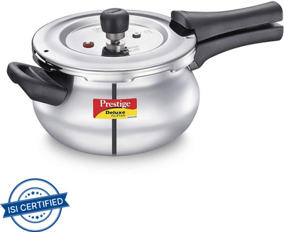 Prestige Deluxe Alpha Svachh 3 L Outer Lid Induction Bottom Pressure Cooker(Stainless Steel)