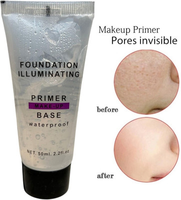 AMOSFIA Soft Makeup Primer Under Foundation, Oil-control Invisible Pores Long Lasting Primer  - 50 ml(Transparent)