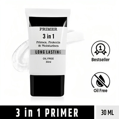 Trendy styler 3 In 1 Oil Free Advance Absolute Gel Primer  - 30 ml(Transparent)