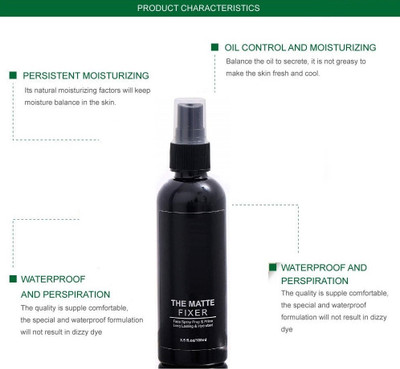 AMOSFIA New Skin makeup setting spray for lasting makeup fixer  Primer  - 100 ml(Transparent)