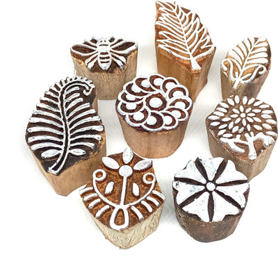 Reniq Wooden Blocks6958 Printing Blocks(Pack of 8)