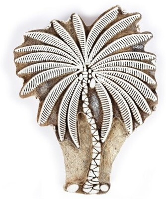Reniq Art Tree Designed Wood Block Stamp Hand Carved Textile Stamp Printing Blocks(Pack of 1)