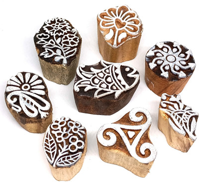 Reniq Wooden Blocks5478 Printing Blocks(Pack of 8)