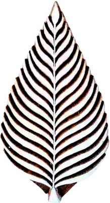 Neelam Art leaves Wooden block printing stamps Assorted small Printing Blocks Printing Blocks(Pack of 1)