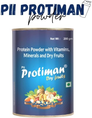 pii protiman Dry Fruits With Vitamins and Minerals Protein Powder for Protein Shake(200 g, Dry Fruit)