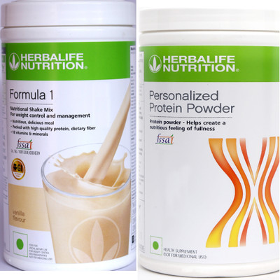 HERBALIFE Weight Loss Combo Pack F1 Vanilla + personalized protein powder 400 Plant-Based Protein(900 g, Vanilla)